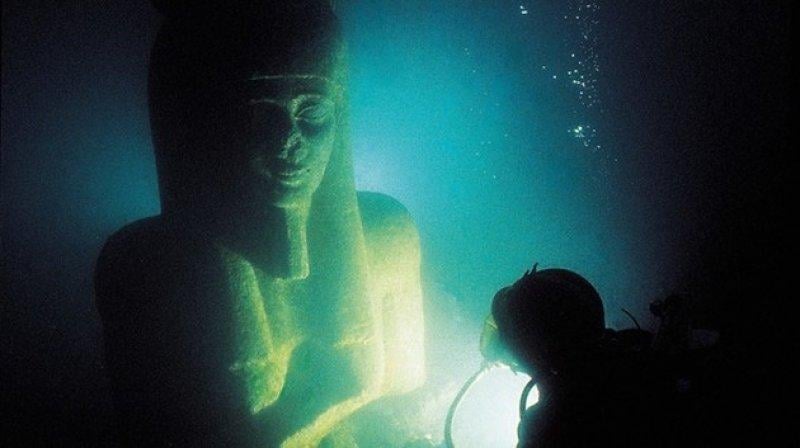 Heracleion antik kentinden ilginç heykeller 