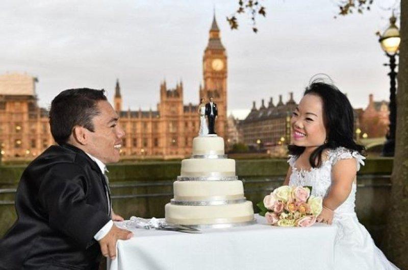 Dünyanın  en kısa boylu çifti Guinnes listesinde 