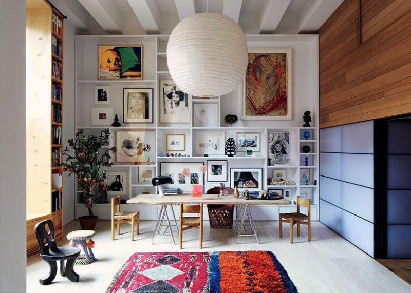 Oturma odalarında duvar dekorasyonu