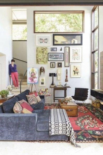 Oturma odalarında duvar dekorasyonu