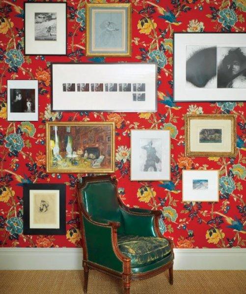 Oturma odalarında duvar dekorasyonu