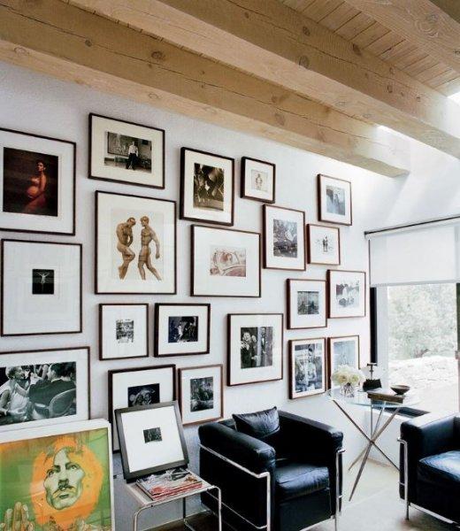 Oturma odalarında duvar dekorasyonu