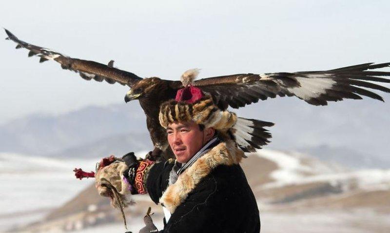 Moğolistan'da altın kartal festivali başladı 