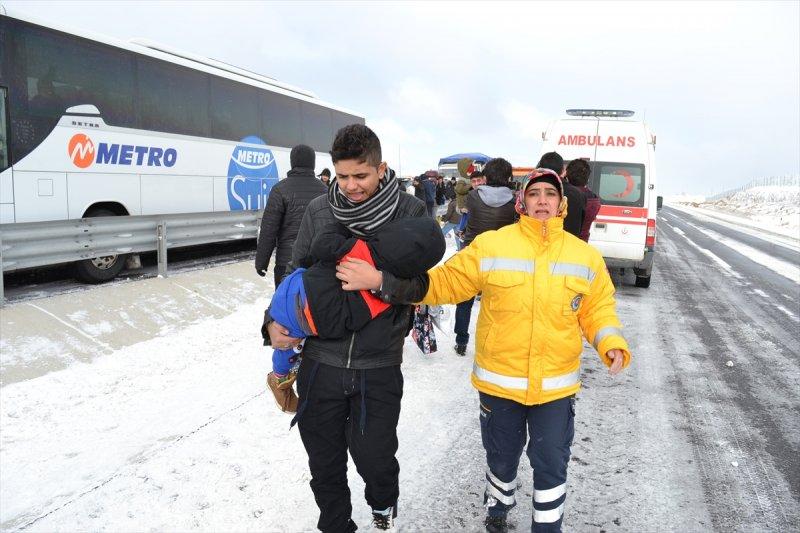 Aksaray'da zincirleme trafik kazası