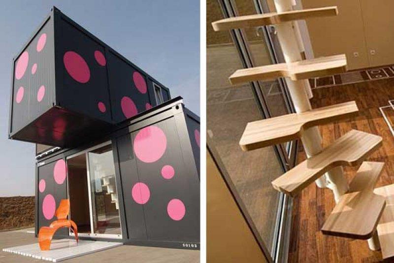 Muhteşem dekorasyonlarıyla konteyner evler 