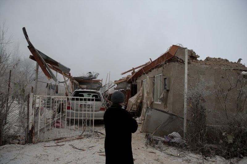 Kırgızistan'da düşen uçağın enkazından kareler