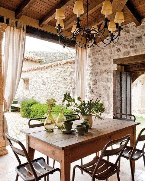 Rustik ev dekorasyonu 