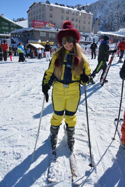 Uludağ'da sömestr tatili yoğunluğu