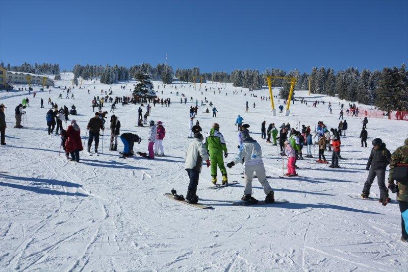 Uludağ'da sömestr tatili yoğunluğu