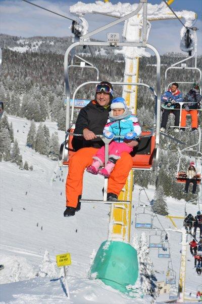 Uludağ'da sömestr tatili yoğunluğu