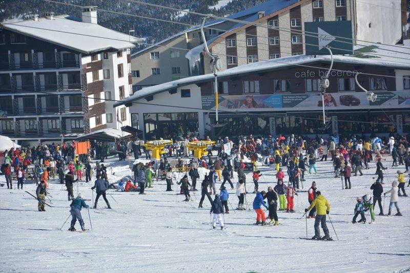 Uludağ'da sömestr tatili yoğunluğu