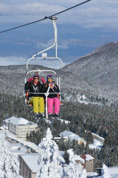 Uludağ'da sömestr tatili yoğunluğu