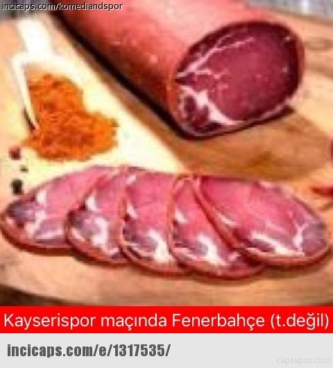 Kayserispor-Fenerbahçe maçı capsleri