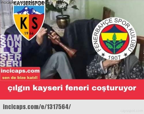 Kayserispor-Fenerbahçe maçı capsleri
