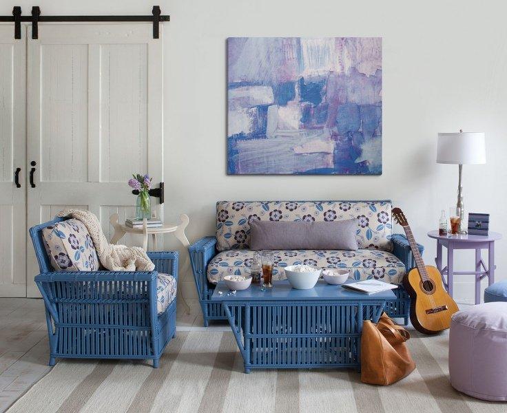 Alaçatı evlerinde mavi ve beyazın uyumu