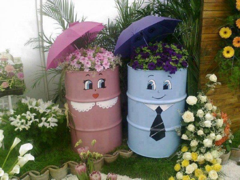 Bahçe dekorasyonu için yaratıcı dekorasyon fikirleri