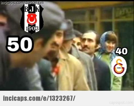 Galatasaray-Beşiktaş maçı capsleri