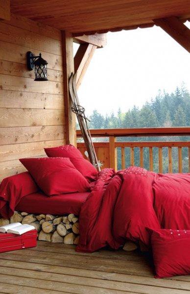 Rustik yatak odası dekorasyonu