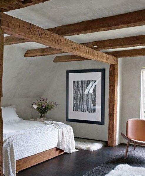 Rustik yatak odası dekorasyonu