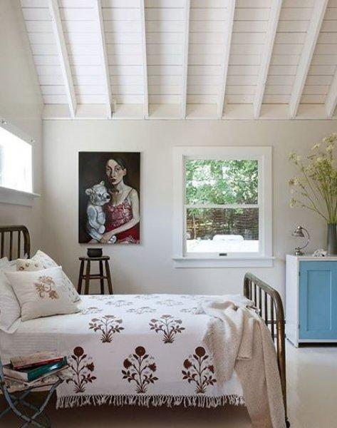 Rustik yatak odası dekorasyonu