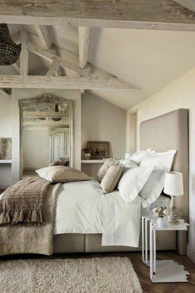 Rustik yatak odası dekorasyonu