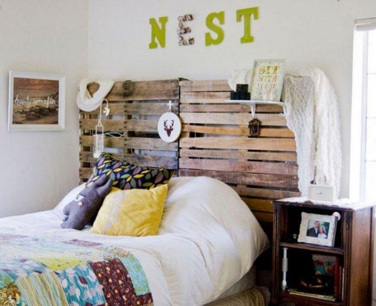 Rustik yatak odası dekorasyonu