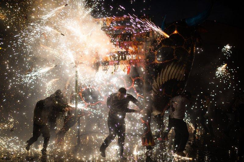 Meksika'da havai fişek festivali