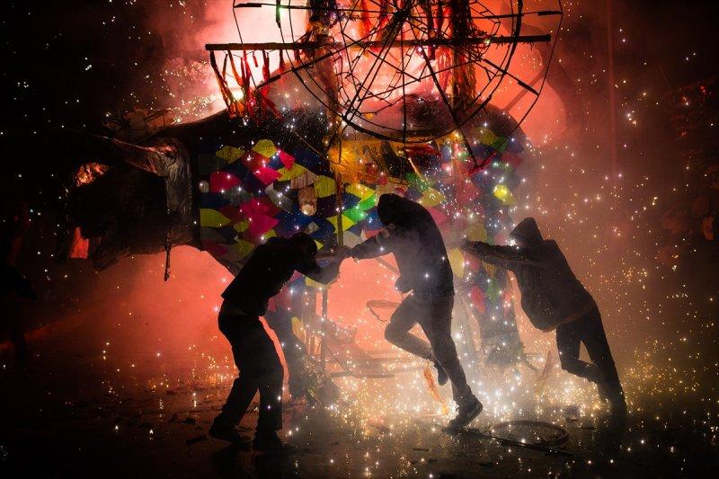 Meksika'da havai fişek festivali