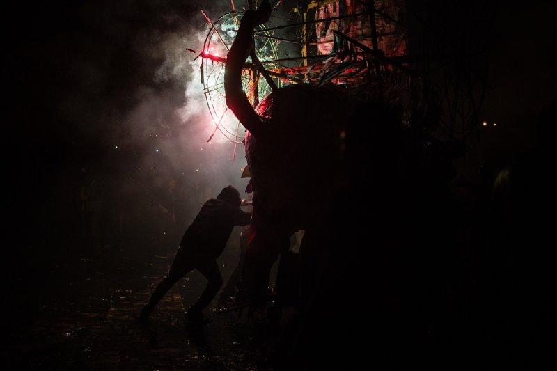 Meksika'da havai fişek festivali