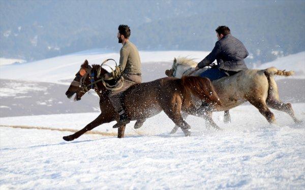 Kars'ta atlar bahar idmanında