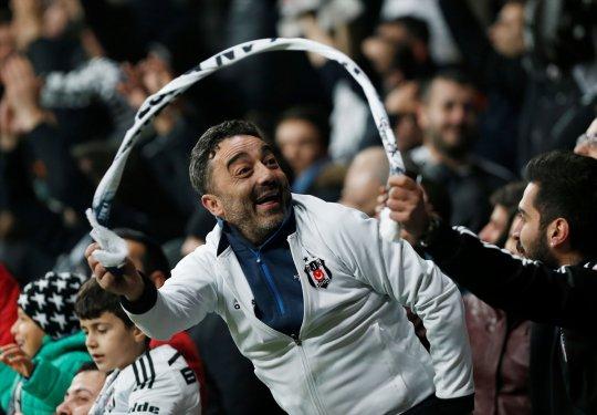 Beşiktaş'ın Olympiakos zaferinden kareler