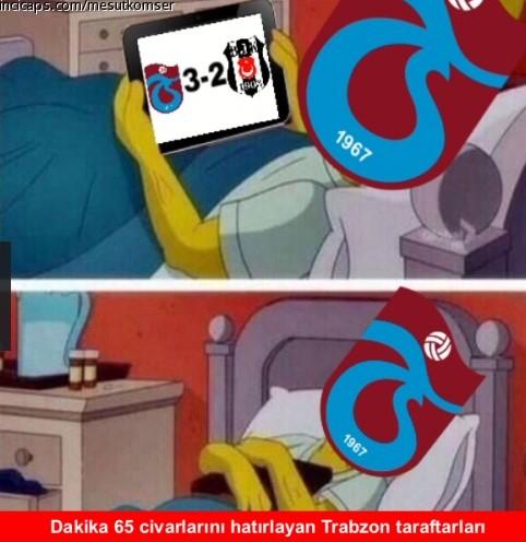 Trabzonspor-Beşiktaş maçının capsleri