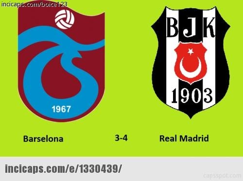 Trabzonspor-Beşiktaş maçının capsleri