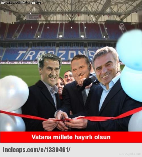 Trabzonspor-Beşiktaş maçının capsleri