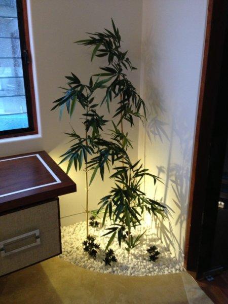 Bambu dekorasyonu şıklığı