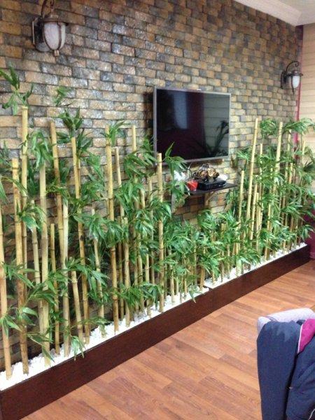Bambu dekorasyonu şıklığı