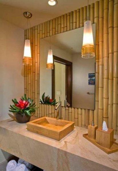 Bambu dekorasyonu şıklığı