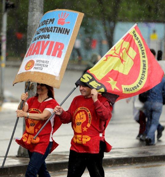 Ankara'da 1 Mayıs'a yağmur engeli