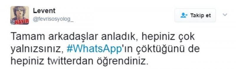 WhatsApp'ın çöküşüyle ortaya çıkan Twitter esprileri