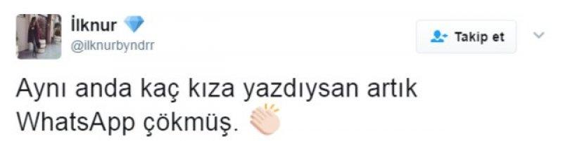 WhatsApp'ın çöküşüyle ortaya çıkan Twitter esprileri