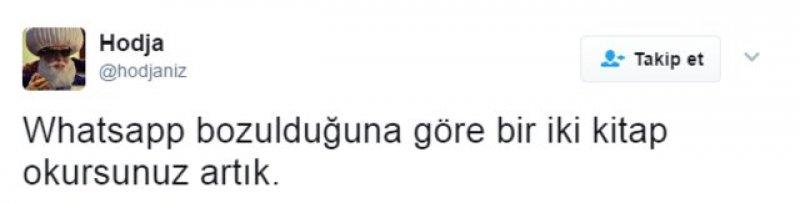 WhatsApp'ın çöküşüyle ortaya çıkan Twitter esprileri