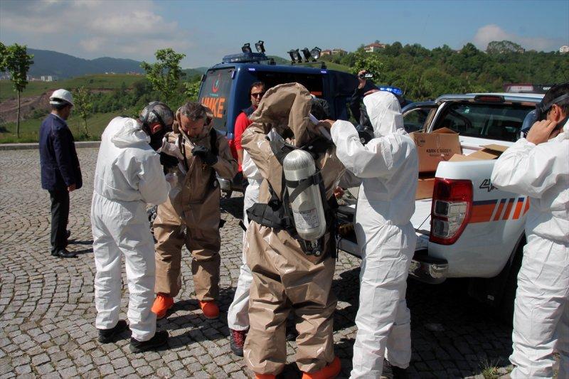 Zonguldak'ta yapılan nükleer tatbikat gerçeği aratmadı