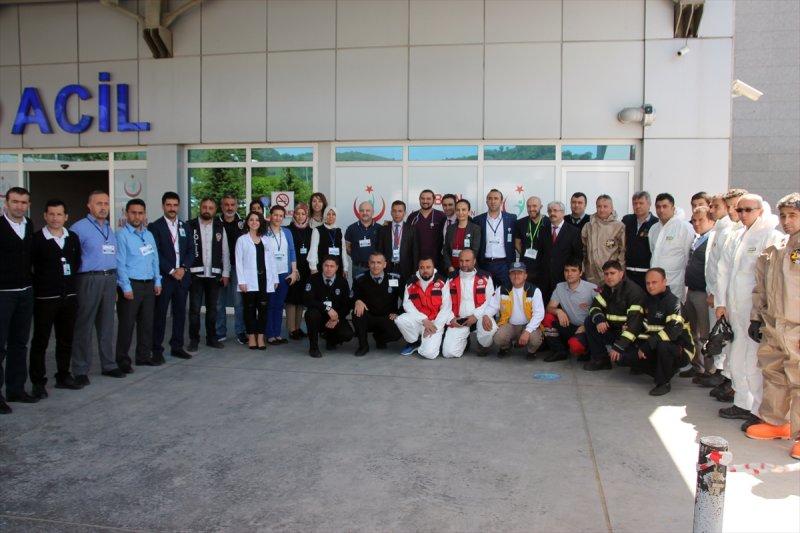 Zonguldak'ta yapılan nükleer tatbikat gerçeği aratmadı