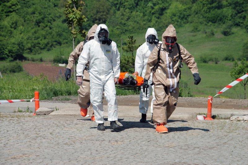 Zonguldak'ta yapılan nükleer tatbikat gerçeği aratmadı