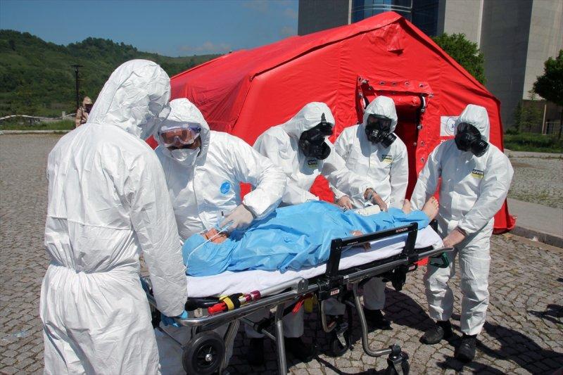 Zonguldak'ta yapılan nükleer tatbikat gerçeği aratmadı