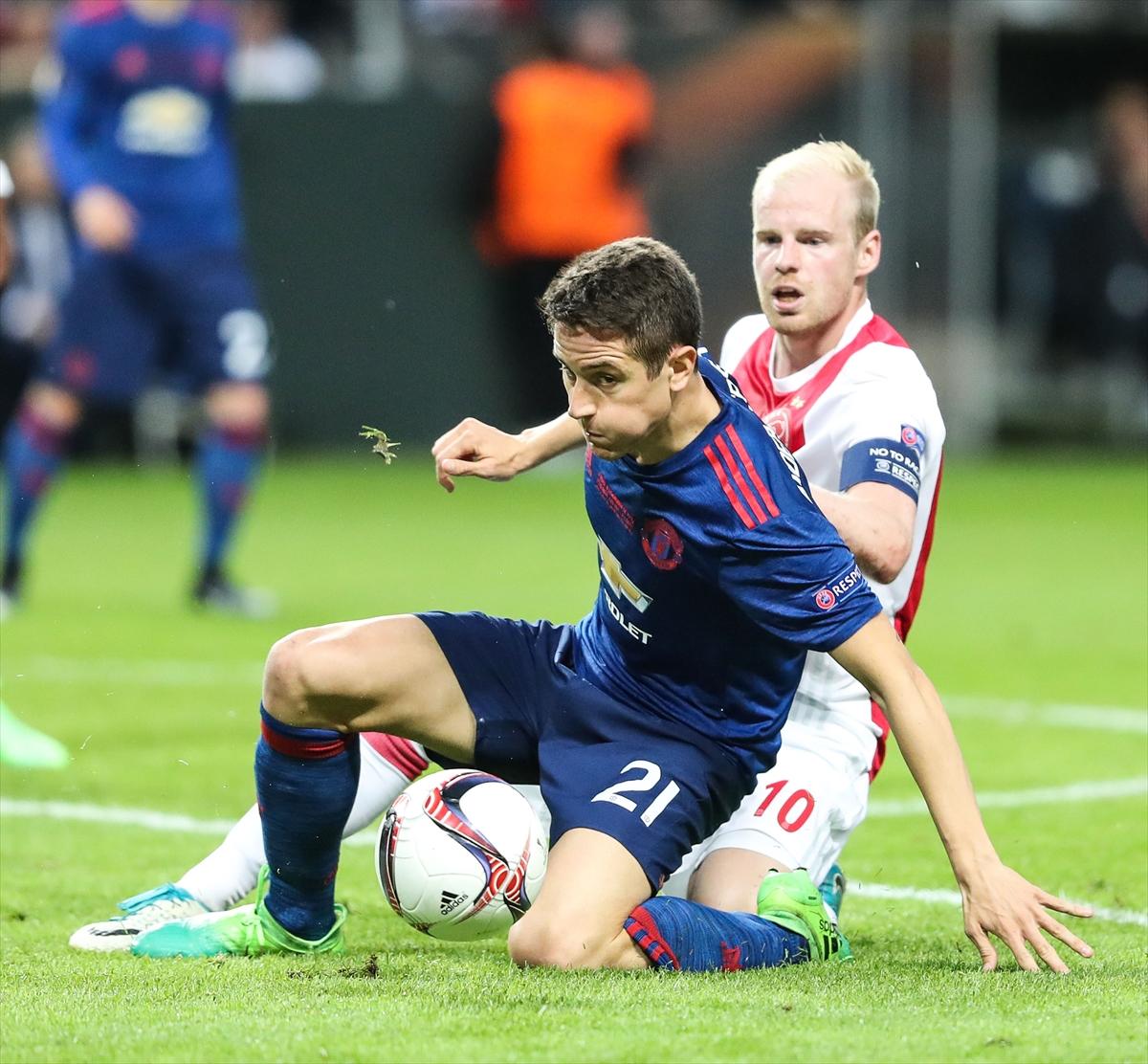 Manchester United - Ajax Avrupa Ligi finali maçından kareler