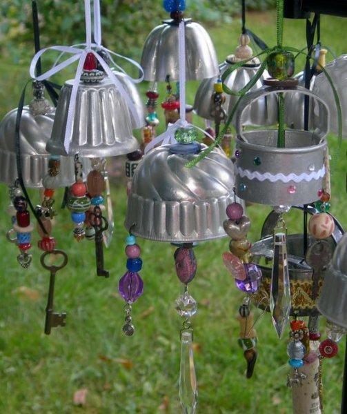 El yapımı dekoratif rüzgar çanları 