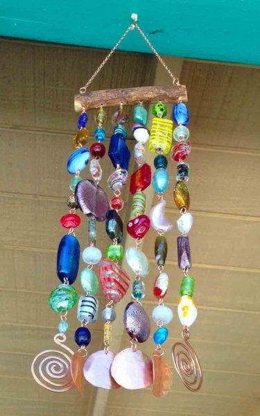 El yapımı dekoratif rüzgar çanları 