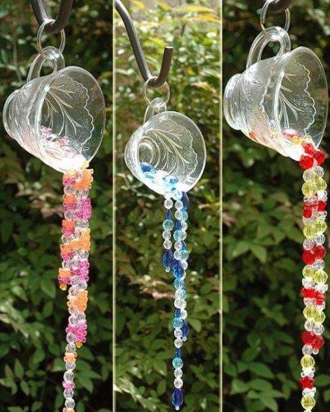 El yapımı dekoratif rüzgar çanları 