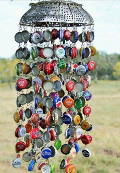 El yapımı dekoratif rüzgar çanları 